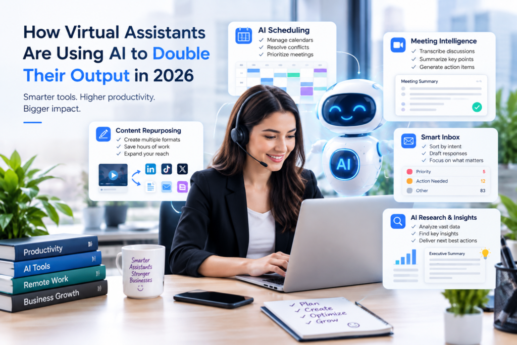How Virtual Assistants Are Using AI to Double Their Output in 2026 techmorrow Virtual Assistant